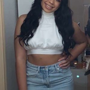 White princess Polly halter top